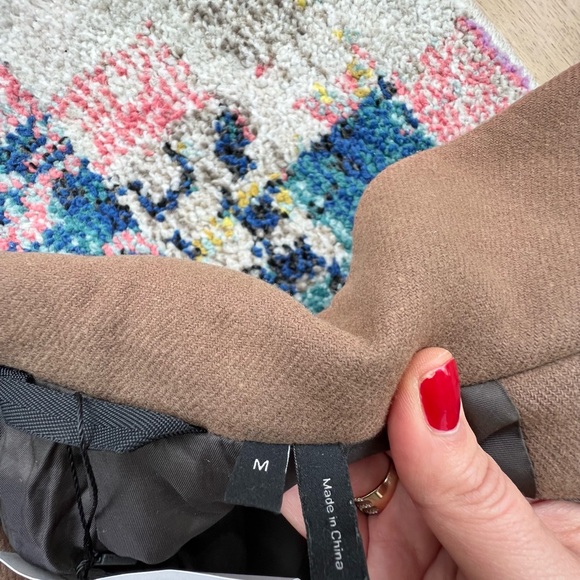 THEORY brown coat size M 100% wool - Picture 8 of 10